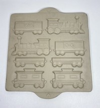 Pampered Chef Stoneware Home Town Train Mold Family Heritage Vintage 1998 - £23.70 GBP