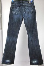 ROCK AND REPUBLIC JAGUAR Women&#39;s Stretch Blue Jeans Sz 26 L32 AUTHENTIC - $43.91