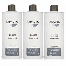  Nioxin System 2 Cleanser shampoo 33.8 oz (Pack of 3) - £62.51 GBP