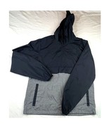 Billabong Windbreaker Mens Small Black Gray Jacket Running Activewear Sp... - $17.98 CAD