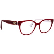 Miu Miu Eyeglasses VMU 02V 10D-101 Red on Lavender Square Frame Italy 52... - $2,760.94 MXN