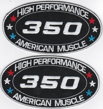 CHEVY 350 SEW/IRON ON PATCH EMBLEM BADGE EMBROIDERED EL CAMINO CHAVELLE ... - £10.19 GBP