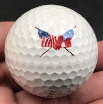 American USA Flag &amp; CSA Flag Souvenir Golf Ball MAXFLI 2 VS-90 - £9.58 GBP