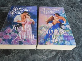 Margaret Moore lot of 2 Kiss Me Series Regency Historical Romance Paperbacks - £3.19 GBP
