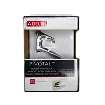 Delta 79936-PN Pivotal Double Robe Hook - Brilliance Polished Nickel - $1,118.58 MXN