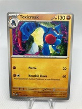 Pokemon Collectible Trading Card Toxicroak 115/193 Sv02: Paldea Evolved ... - $3.47