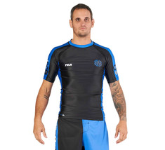 Fuji Tapout Technical MMA BJJ Jiu Jitsu Short Sleeve SS Rashguard - Blac... - £44.03 GBP