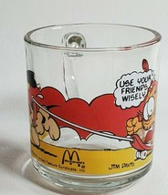 Vintage Garfield and Odie Not a Pretty Life 1978 Mc Donalds Glass Coffee Cup Mug - £6.47 GBP