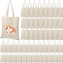 48 Pcs Sublimation Cotton Tote Bags Blank Canvas Bag Bulk Reusable Grocery Bag W - $90.99