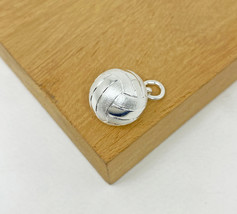 3D Sound Valleyball Pendant 16mm 925 Sterling Silver Handmade Unisex Sport Gifts - £63.94 GBP