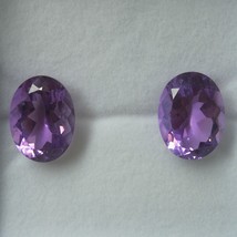 Natural Amethyst African Oval Facet Cut 16X12mm Pastel Purple Color VS Clarity L - £141.41 GBP