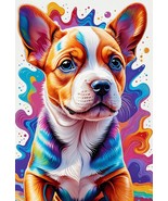 Dog Oil Painting Digital Image Picture Photo Wallpaper Background Deskto... - £0.76 GBP