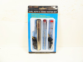 3 Pc Auto &amp; Home Continuity Voltage Spark Plug Tester Kit Set Cal-Hawk - €7,06 EUR