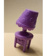 Disney Junior Bow-Tel Motel Furniture  Purple Table With Lamp  - $6.15 CAD