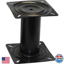 Shoreline Marine Seat Pedestal - 7" Steel, Black, Fixed for Swivel Base - $42.56