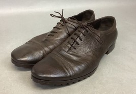 Prada Men&#39;s 2E2720 Saffiano Brown Leather Business Shoes - Size 9 - €38,09 EUR