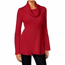 Style &amp; Co Petite Bell-Sleeve Babydoll Sweater New Red Amore PM - $20.78