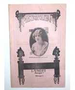 1915 Metropolitan Theatre Program Minneapolis MN Renee Kelly Daddy Long ... - £14.94 GBP