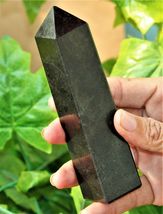 130MM Black Tourmaline Crystal Quartz Healing Power Reiki Stone Obelisk ... - $64.89