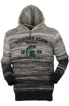 NCAA Michigan State Spartans Unisex Size M Gradient Hooded Sweater Bruzer Grey - £18.74 GBP