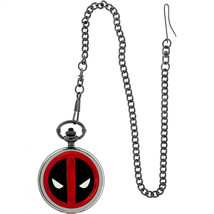 Deadpool Logo Cover Pocket Watch Multi-Color - $34.98