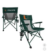 Miami Hurricanes Hard Arm Chair Green Orange NCAA Tailgating Camping Cup... - €85,28 EUR