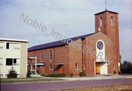 1966 Street Scene Queen of Angels Church Port Angeles WA Kodachrome Color Slide - £2.77 GBP