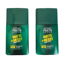 Garnier Fructis Matte + Messy Liquid Putty Hair Styling Aid 4.2oz Lot of 2 - £10.21 GBP