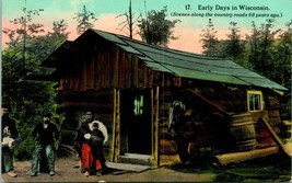 Vtg Postcard c 1908 Early Days of Wisconsin Scenes Along Country Roads EA Bishop - £3.95 GBP