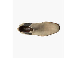 Men's Stacy Adams Gabriel Plain Toe Chelsea Boot Sand Suede Dressy 25625-269 image 5