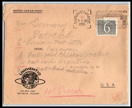 Netherlands /HOLLAND Cover 1959 Univento Patent Dept. The Hague To New Jersey B2 - £2.24 GBP