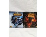 Set Of (2) World Of Warcraft Wrath Of The Lich King And Cataclysm CDS - £31.31 GBP