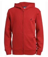 Nautica Little Boys Wilson Full-Zip Fleece Hoodie Red Size Large(6) Regu... - £15.78 GBP
