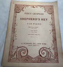 SHEPHERD&#39;S HEY by Percy Grainger Piano Sheet Music 1939 G. Schirmer - $11.88