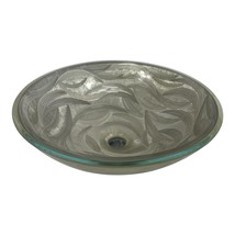 Vitraform Freestanding Oval Glass Sink 17&quot; Pattern With Chrome Overflow ... - $296.99