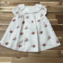 NWOT Janie &amp; Jack White Floral Toddler Dress Size 12-18 Months New Without Tags - £15.93 GBP