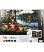 Dimensions Paint Works Paint By Number Kit 20&#39;&#39; x 14&#39;&#39; Adirondack Evening - £10.37 GBP