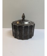 Vintage 1991 Godinger Silver Plated Jewelry Trinket Box With Red Velvet ... - €18,68 EUR