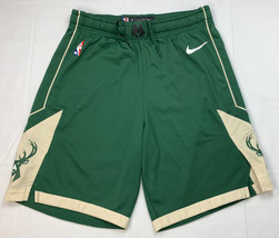 Milwaukee Bucks Shorts Authentic Nike NBA Team Issue Bryn Forbes Game Worn - £131.17 GBP