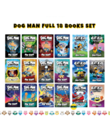 Dog Man Series Dogman Children&#39;s Collection 1-18 Books Set by Dav Pilkey... - $118.70