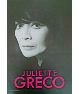 Juliette Greco - Original Poster - Photo Irmeli Jung - Circa 1970 - $149.53