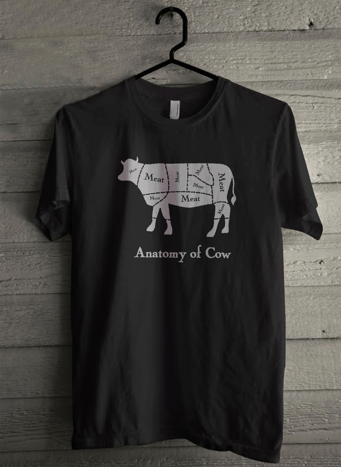 Anatomy of Cow Men's T-Shirt - Custom (054) - £15.33 GBP - £17.49 GBP
