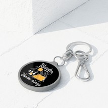 Wanderlust Keyring: Durable Acrylic Tag for Travelers and Nature Lovers - £14.61 GBP