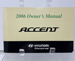 2006 Hyundai Accent Owners Manual Handbook OEM N01B02004 - $14.84