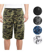 Men&#39;s Camo Pattern Casual Drawstring Cotton Blend Soft Fleece Athletic S... - $181.24 MXN+