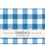 Blue Gingham Seamless Pattern – Teal Plaid Digital Download for Custom C... - €5,14 EUR