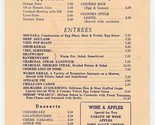 Wine and Apples Menu A Country Kitchen W 57th St New York Signed Greek - $27.72
