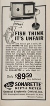 1961 Print Ad Sonarette Depth Meter Fishing General Electronic Minneapol... - £6.18 GBP