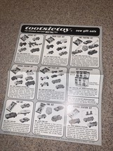 1967 Tootsietoy Sales Sheet -Original - £14.65 GBP