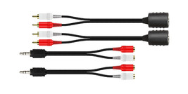 3.5Mm Audio To Stereo Rca Over Ethernet Cat5/6 Extender Kit Max 250Ft - £20.45 GBP
